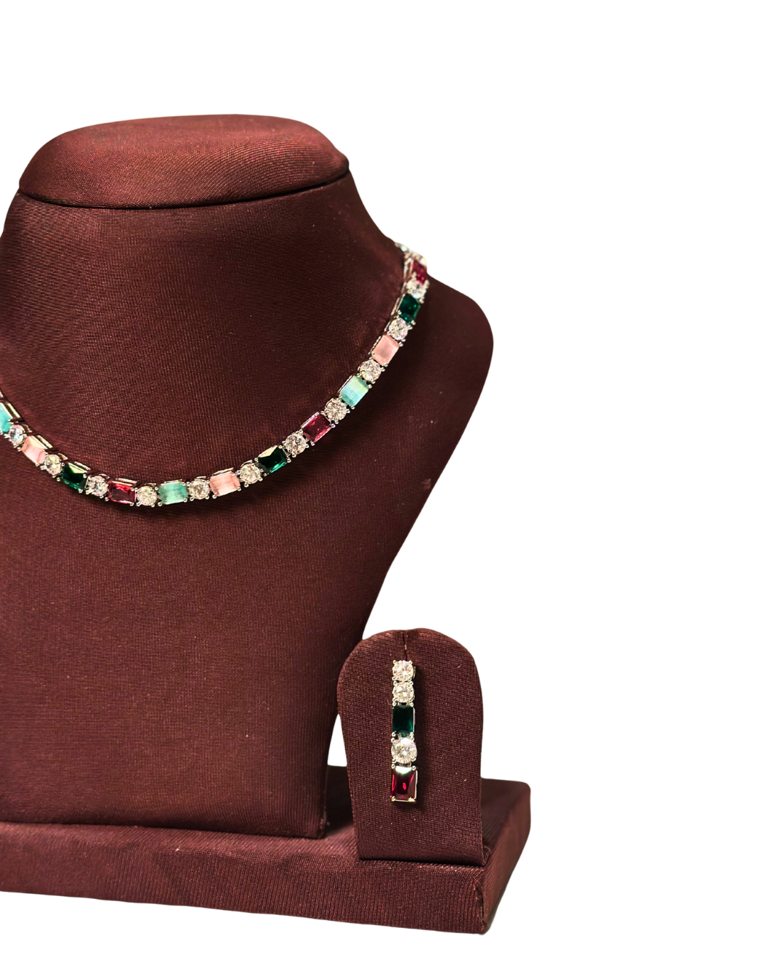 Navaratna Sparkle Necklace Set