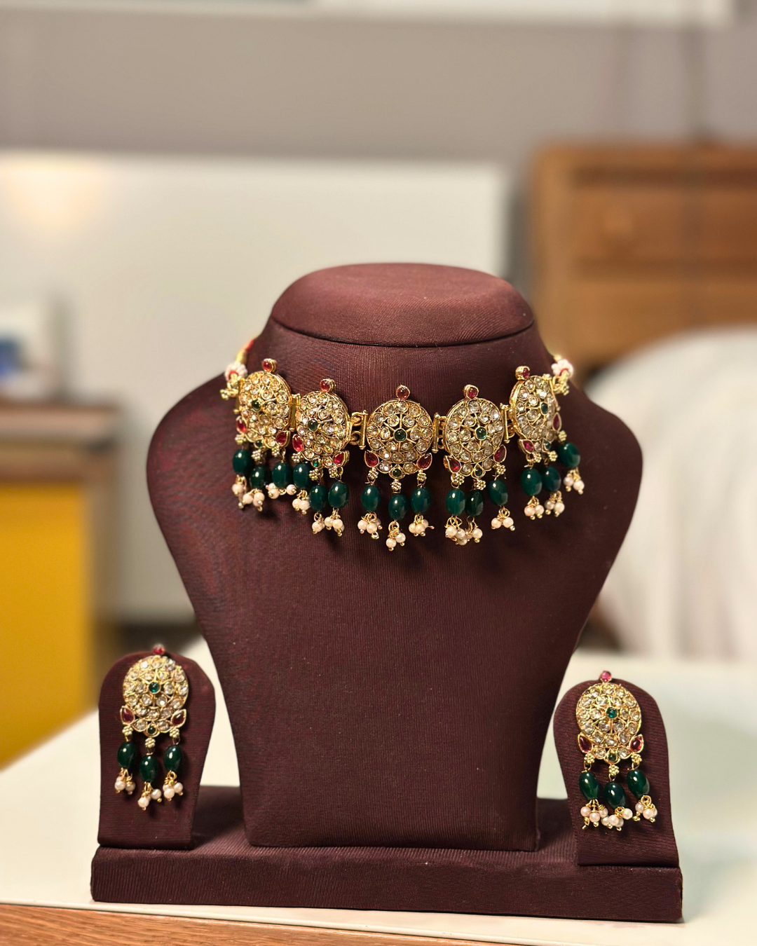 Meenakari Polki Choker Set