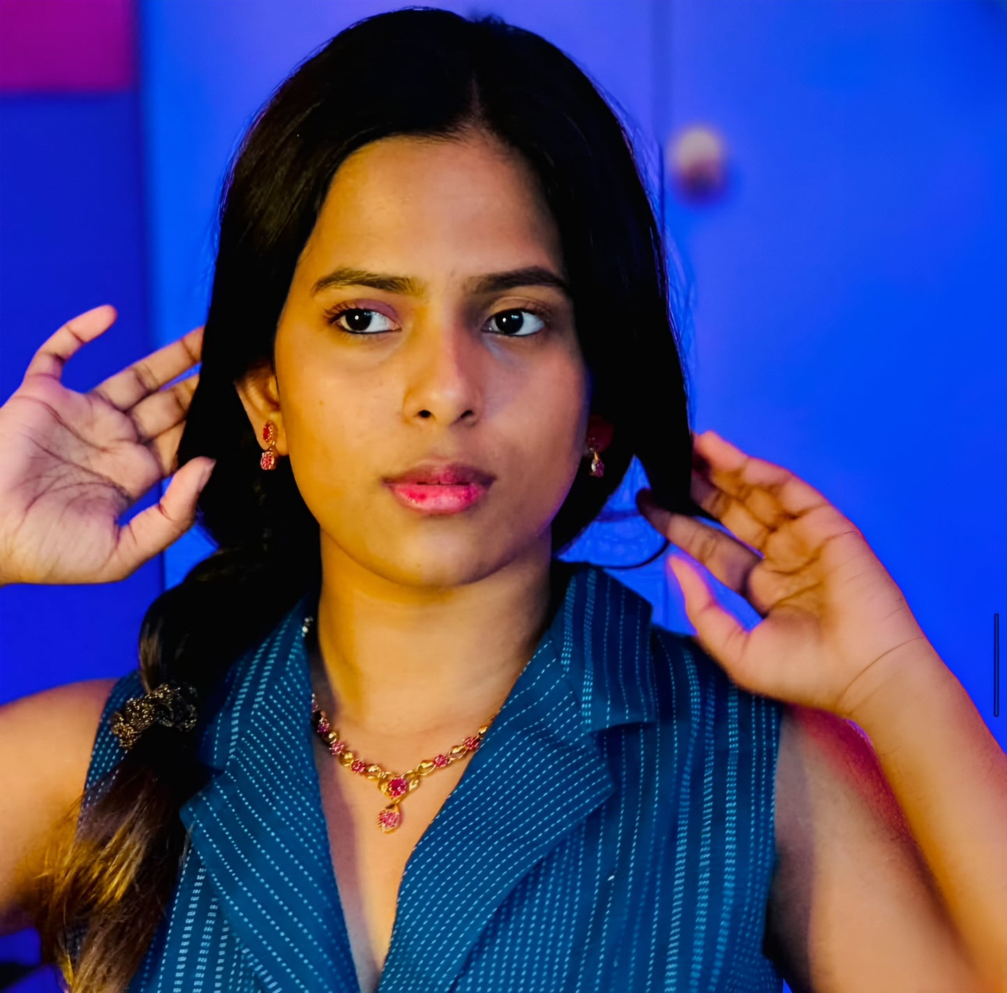 Flora: Gold- Plated Ruby Set